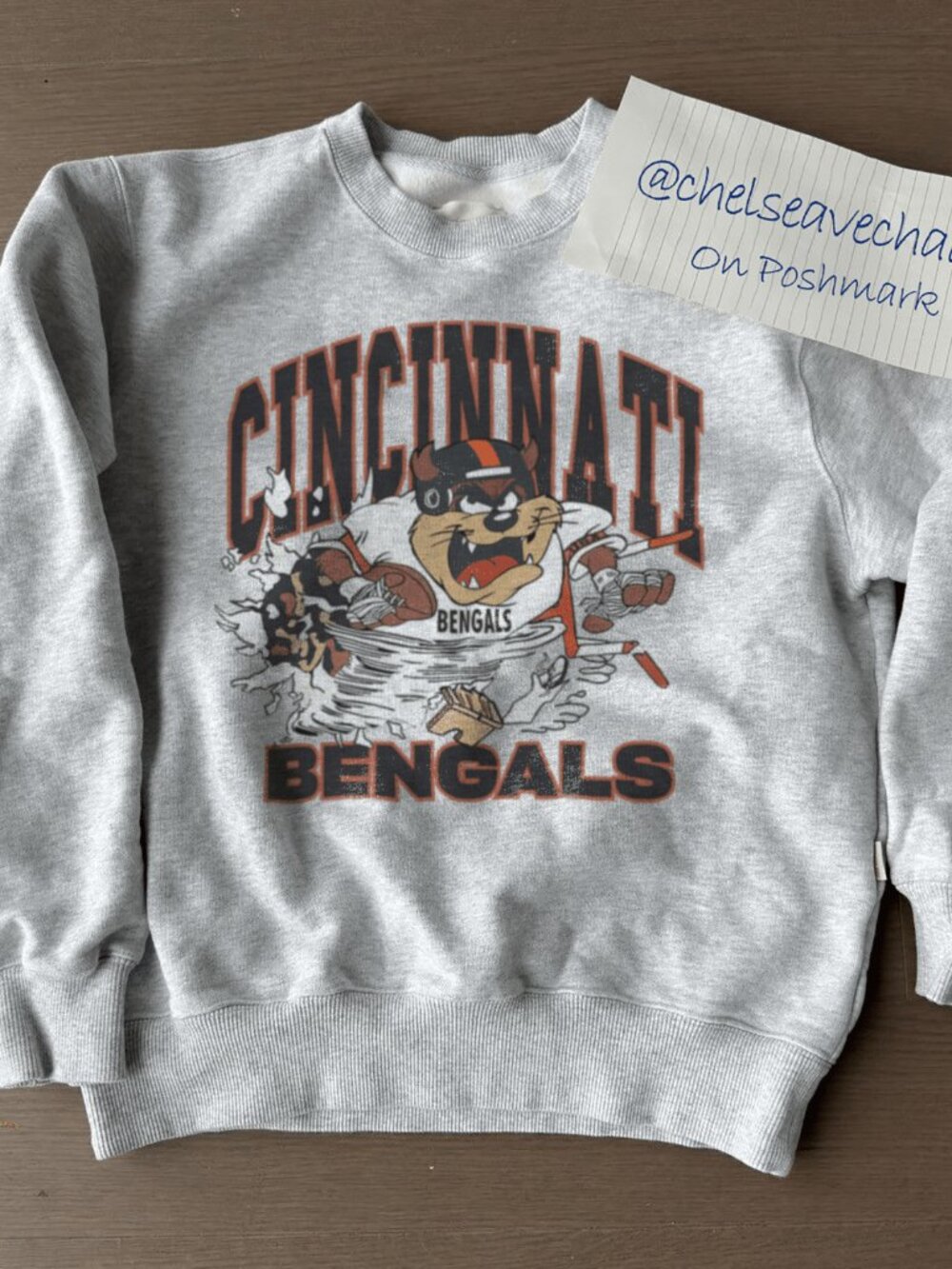 Vintage Cincinnati Bengals Football Looney Tunes Taz Sweatshirt, Retro NFL Shirt